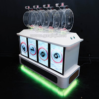 Multi cylindres 4d machine à loto avec écrans pour pick 4 jeux de loterie avec constellation ball