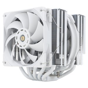 พัดลมระบายความร้อนซีพียู Thermalright FC140 สีขาว ความสูง 158 มม. แบบทาวเวอร์คู่สีขาวทั้งหมด ฮีทไปป์ 5x8 มม. 6.6W AM4 Frost Commander 140 สีขาว - Product Image 2