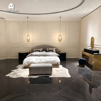 Ensemble de meubles de chambre à coucher luxueux, confortable, moderne, écologique et durable, comprenant une commode avec tiroirs et un miroir de maquillage, table de toilette