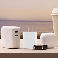 Chargeur mural rapide GaN 65W, prise US, port Type-C, charge PD3.0 pour ordinateur portable, téléphone portable, écouteurs, montre intelligente/iPad/iPhone/Macbook