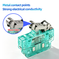 Micro-interrupteur momentané à roue unique en plastique NMCSK Type DC220V 3A, interrupteurs auxiliaires à soufflage magnétique, 500 000 cycles mécaniques