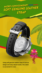 NAVIFORCE orologio militare 9208 per gli uomini di lusso originale al quarzo orologio sportivo da uomo impermeabile cinturino in pelle digitale orologio analogico - Product Image 6