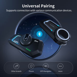 Fodsports หมวกกันน็อค T1โปรวอล์คกี้ทอล์คกี้ปุ่มเดียวสวิตช์<span class=keywords><strong>2</strong></span>กม. 6คนขี่มอเตอร์ไซค์สื่อสารกันน็อคอินเตอร์คอม - Product Image 5