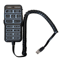 Système de sirène d'urgence 200W 12V avec contrôleur portable en alliage d'aluminium, portée de détection 100-200m pour la sécurité domestique, les véhicules et les incendies