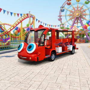 Voiture électrique de tourisme à quatre roues, style rétro, capacité 14 personnes, structure en acier Q235B, vente directe usine - Product Image 1
