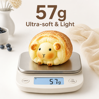 Pain en PU réaliste en forme de crème brûlée de brebis - Jouet anti-stress à remontée ultra-lente