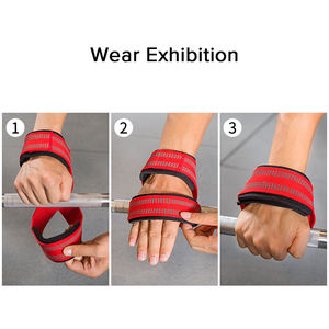 Fitness Protection Figure 8 bandoulière Gym main barre <span class=keywords><strong>poignée</strong></span> soutien pour <span class=keywords><strong>musculation</strong></span> haltérophilie entraînement manchette - Product Image 6