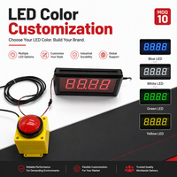 Temporizador Digital LED GANXIN de 10 Segundos para Juegos, Desafío de la Suerte, Reloj de Reacción de 10s con Botón de Inicio y Reinicio