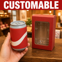 Jouet Squishy en forme de canette de cola à remontée lente, jouet sensoriel anti-stress en forme de canette de soda, cadeau de fête et décoration de bureau