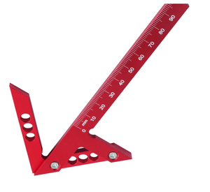 Regla de carpintero de aluminio Medidor de línea de ángulo recto de 45/90 grados Buscador de centro cuadrado de carpintería DIY-Soporte ODM personalizable - Product Image 5