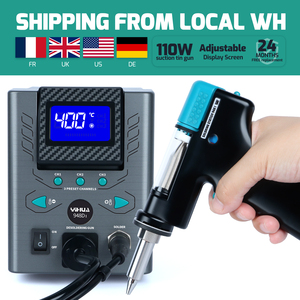 Estación de Soldadura al Vacío YIHUA 110W, Pistola de Desoldar con Pantalla Ajustable, Succión de Estaño, Soldador W293 - Product Image 1