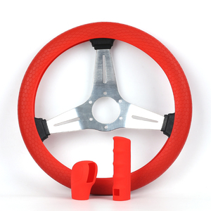 Accesorios de Interior de coche duraderos de lujo de fábrica cubierta de <span class=keywords><strong>volante</strong></span> de silicona de tacto suave - Product Image 1