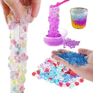 Jouets pour enfants bricolage créatif coloré Transparent dessin animé héros cristal boue Slime à vendre