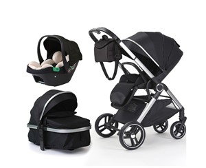 Passeggini per Bambini Passeggino Pieghevole di Lusso 4 in 1 con Seggiolino Auto e Carrozzina Alta Visibilità, Set Passeggino 3 in 1 - Product Image 1