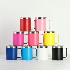 Vaso de bola baja aislado de acero inoxidable de doble pared <span class=keywords><strong>con</strong></span> mango de 12oz barato de promoción al por mayor que mantiene la taza de café fría y caliente - Product Image 5