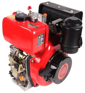 Moteur diesel monocylindre 4 temps refroidi par air 188F 12 CV avec démarrage au pied et roulement - Product Image 3