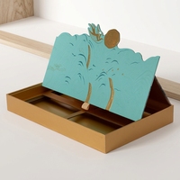 Emballage de luxe personnalisé de haute qualité pour chocolat et sucre, boîte rigide écologique et recyclable avec impression dorée et couvercle pliable pour