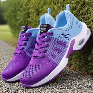Дышащие легкие летние женские кроссовки для фитнеса и прогулок на шнуровке - Product Image 4