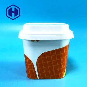 ภาชนะบรรจุไอศกรีมพลาสติกสำหรับเสิร์ฟและจัดเก็บโกโก้เครื่องทำไอศกรีมด้วยมะพร้าวถั่วโกโก้แช่แข็ง - Product Image 1