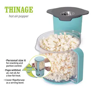 Mini fabricante de <span class=keywords><strong>palomitas</strong></span> de maíz de aire caliente de clase eficiente de energía de Material plástico eléctrico doméstico con contenedor para derretir <span class=keywords><strong>mantequilla</strong></span> - Product Image 2