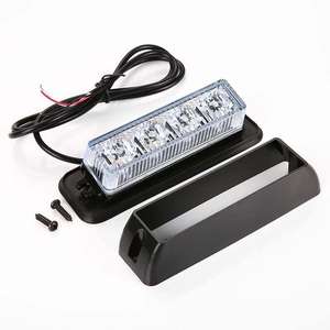 12-24V 4 LED ámbar Flash intermitente recuperación estroboscópica <span class=keywords><strong>coche</strong></span> señal Led naranja parrilla desglose luz antiniebla baliza - Product Image 2