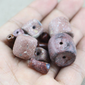Brown <b>Red</b> Stone Three Way Buddha Head Pagoda For <b>Bracelet</b> Making 11-20mm Irregular Shape Jewelry Findings Components - Product Image 4