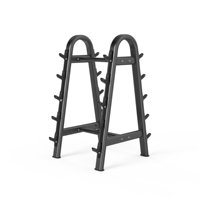 Support de Rangement Professionnel pour Barres de Musculation à 5 Niveaux, Support Commercial Robuste pour Haltères, Idéal pour la Salle de Sport et l'Entraînement de Force