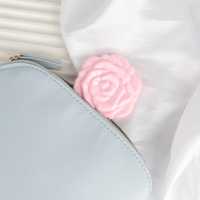 Miroir de poche romantique en forme de rose, double face, pliable, pour la promotion de marques de beauté (vente en gros)