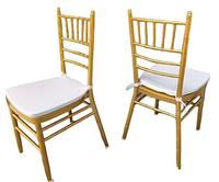 Chaises Chiavari modernes de haute qualité en gros, empilables, portables, en aluminium, avec cadre entier doré, pour usage commercial et événements