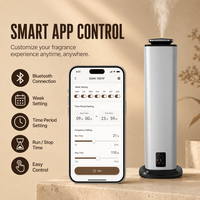 Diffuseur de parfum intelligent, nébuliseur d'arômes, système de parfum pour couloir d'hôtel, haute pression, atomisation à deux fluides, contrôle Bluetooth