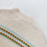 Ensemble de pull en tricot décontracté à col rond pour femme, personnalisé, automne, logo sur le devant, anti-boulochage