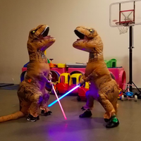 Costume de dinosaure gonflable personnalisé Dino Cosplay adultes enfants Costumes de mascotte d'animal de dragon en gros