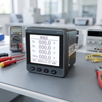 EASTSONG ES600E-S Medidor de Panel Trifásico Clase 0.2S kWh Armónicos 2-31 4DI 2DO Potencia Activa y Reactiva RS485 Modbus IP65 CE