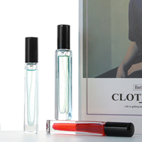 Atomiseur de luxe personnalisé de 10ml, mini vaporisateur vide, échantillon de parfum en verre rechargeable, bouteille de parfum de 10ml