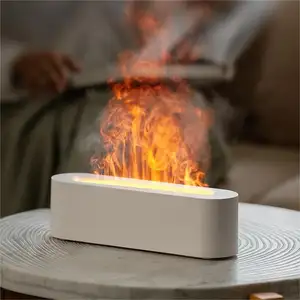 Tragbarer Flame Air Aroma Diffusor Luftbe feuchter Flame Mini Luftbe feuchter Ätherisches Öl Diffusor Luftbe feuchter