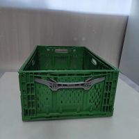 Caisses en plastique pliables et empilables en HDPE recyclable de 5 mm pour le stockage des légumes en gros