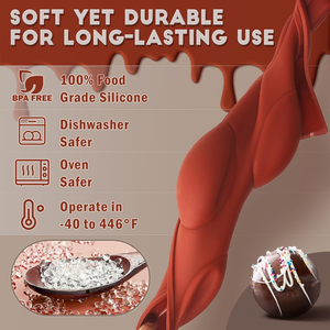 MUYULINS Factory 5-Cavity Hemispherical LFGB Non-Stick Easy Release BPA-Free <b>Silicone</b> Mousse Cake Chocolate Mold - Product Image 3