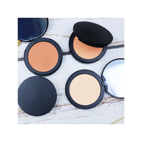 Poudre compacte végétalienne naturelle mate soyeuse waterproof anti-brillance éclaircissante et blanchissante à marque privée – Teint foncé/moyen foncé
