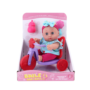 8,5 pulgadas encantadora muñeca de silicona realista <span class=keywords><strong>reborn</strong></span> con cochecito de juguete al por mayor hecho en China con triciclo botella de lactancia - Product Image 3