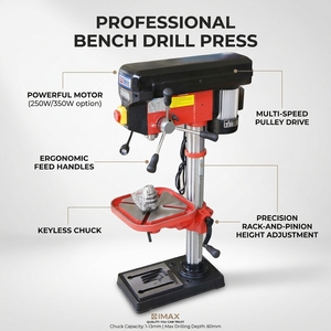 <span class=keywords><strong>Perceuse</strong></span> à <span class=keywords><strong>colonne</strong></span> <span class=keywords><strong>mini</strong></span> industrielle 16 mm 550 W 16 vitesses avec affichage - Product Image 6