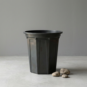 Jardinières modernes en plastique noir pour plantes vertes d'intérieur, utilisation sur bureau, style minimaliste, matériau PP, réutilisables, B280 - Product Image 1