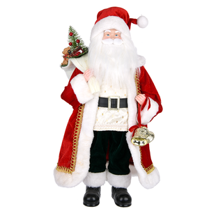 New Hot Selling Products Indoor Unique Plaid <b>Large</b> <b>Santa</b> Figurines Christmas Decorations 2026 - Product Image 3