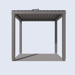Pergola en aluminium à lames orientables sur mesure 3x3 3x4 4x3 4x4 <span class=keywords><strong>pour</strong></span> <span class=keywords><strong>jardin</strong></span> extérieur, pavillon, gazebo, pergole, pergula, pergola - Product Image 5