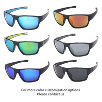 Lunettes de soleil polarisées incurvées 8 Base Curve pour la pêche et la navigation, protection UV400, large champ de vision, pour pêcheurs en haute mer, OEM