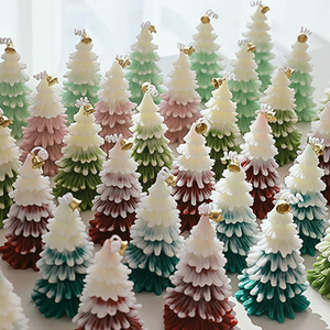 AIKUN Decoration Creative Christmas Tree Scented Candles Handmade Aromatherapy Xmas Candle <b>Gift</b> <b>Box</b> Home Party Wholesale - Product Image 2