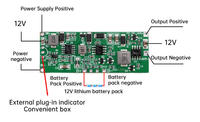 Module de batterie au Lithium DC 12V 3A 24W 36W 3S charge/décharge automatique commutation alimentation sans coupure
