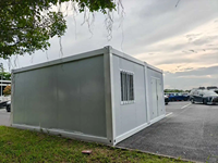 Maison préfabriquée pliable et détachable de 20 ou 40 pieds, mobile et peu encombrante, personnalisable