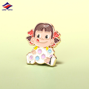 Longzhiyu Phim Hoạt Hình Vàng Mạ Men Cứng Pins Cánh Cây Đũa Phép Phim Hoạt Hình Nhân Vật Tùy Chỉnh Phù Hiệu Cho Quà Tặng - Product Image 4