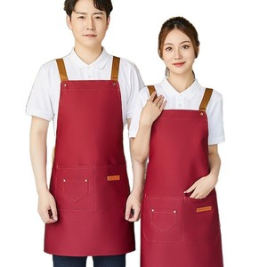 Delantales negros con bolsillos, delantal infantil para pintar, gorro de chef y delantal para niños - Product Image 1