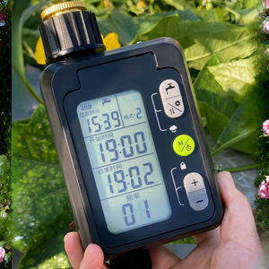Temporizador de agua para jardín, controlador de riego automático digital para exteriores con sensor de lluvia para paisajismo y jardines - Product Image 1